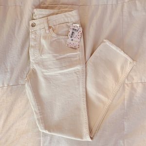 free people white kick flare jeans